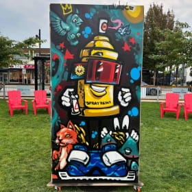 Soak - Original Street Art - Spray Paint on Plywood item