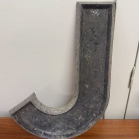 Vintage Metal Sign Letter J #1 item