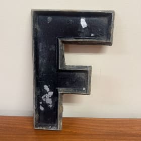 Vintage Metal Sign Letter F #1 item