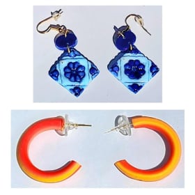 Mixed Earrings Set Made By Survivors 3 item