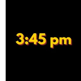 Competition Time: 3:45 pm item