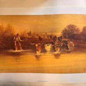 🐂 G. Harvey “Texas – From Hide to Horn” – Print #963 of 100 item