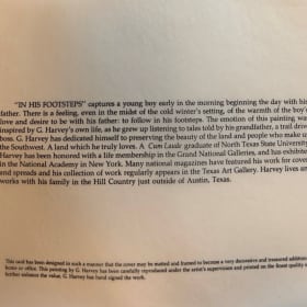 G. Harvey “In His Footsteps” Art Card Collection item