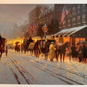 🎄 G. Harvey “Window Shopping Along Fifth Avenue” Christmas item