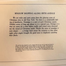 🎄 G. Harvey “Window Shopping Along Fifth Avenue” Christmas item