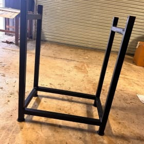 Tivy FFA - Handcrafted Black Steel Log Stand item