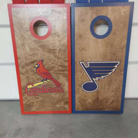 Cardinals & Blues Corn hole Board Set item