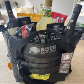 Cooler bag with goodies item