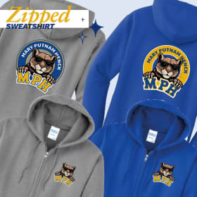 Zip Hoodie Sweatshirt - Royal Blue or Grey item
