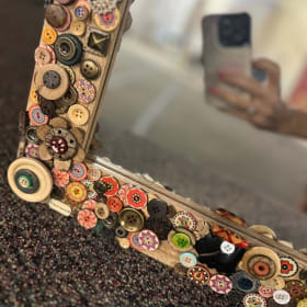 Button-Covered Mirror by E6 Students item
