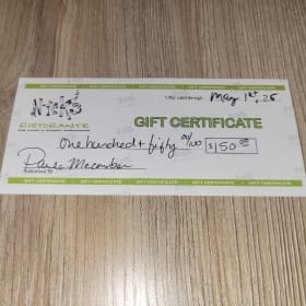 $150 to Nick's Ristorante item