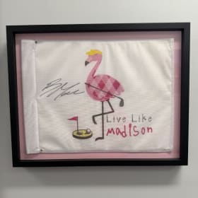 Autographed Pin Flag w/custom framing from Art by Design item