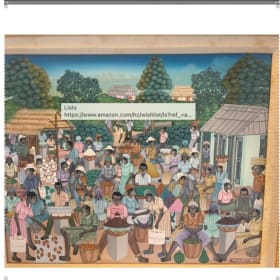 "Le Marche Du Dimanche" Painting by Eddy Valmont item