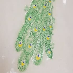 Peacock Ceramic Platter item