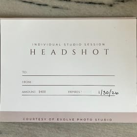 Individual Studio Session Headshot item