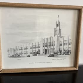 "Senior Hall" Pencil Sketch 106/500 item