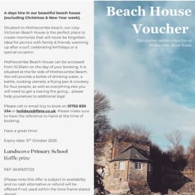 A day's hire of The Beach House, Mothecombe item