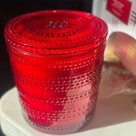 XL 5 wick Frosted Holly Candle with Box item