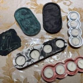 Break Bloom Resin Sets: Jewelry Dish, Incense Holder or Cand item