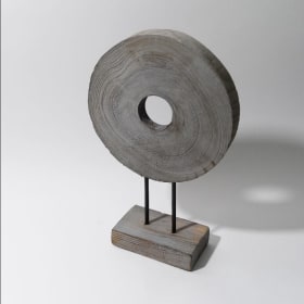 Hand Carved Wood Sun item