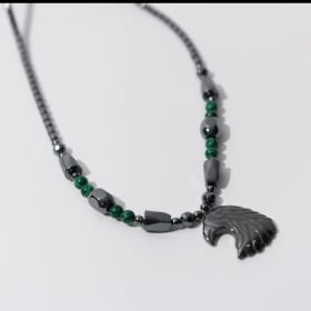 Hematite Eagle Necklace item