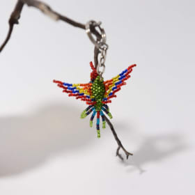 Beaded Hummingbird Keychain item