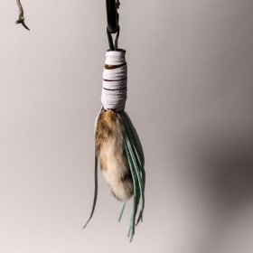 Fur and Leather Keychain item