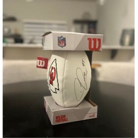 Chiefs Tickets and Signed Chris Jones Football item