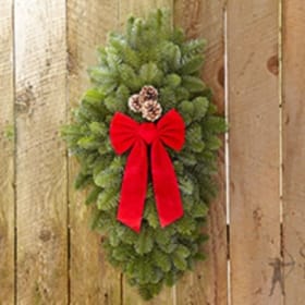 Sherwood Forest Farms- Noble Fir Door Swag item