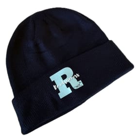 Soft Knit Beanie Hat with R item