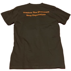 Logo T-shirt Orange on Brown item