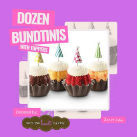 Dozen Bundtinis with Toppers from Nothing Bundt Cakes item
