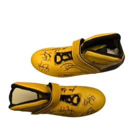 Autographed Yellow Sabelt America Boots item
