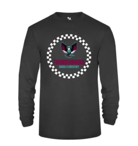 Youth - Long Sleeve Thunderbird Checkered - Black item
