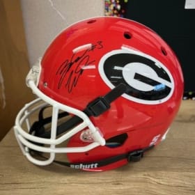 Zamir White Autographed Georgia Football Helmet item