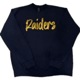 Navy Blue Crewneck with Gold Raiders item