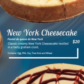Novella's- New York Cheesecake item