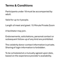 Star Wars Meet & Greet with Signed Collectible item