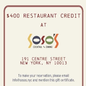 Soso's Gift Certificate item
