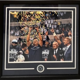 Penn State football autographed framed print item