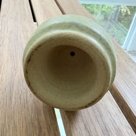 Handmade Ceramic Salt Cellar with Bluebird Handle item