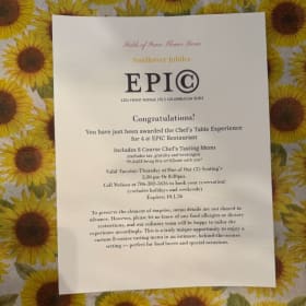 🍽️ Epic Chef'sTable Experience item