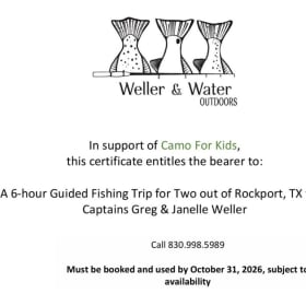Weller & Water Outdoor 1/2 Day Fishing Trip item