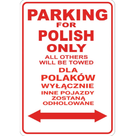 Parking for Polish - BILINGUAL item
