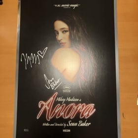 ANORA POSTER 13x19 in. signed by Sean Baker & Mikey Madison item