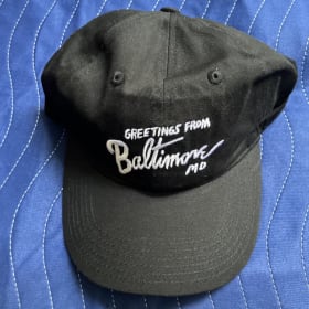 JOHN WATERS GREETINGS FROM BALTIMORE HAT NEW UNUSED item
