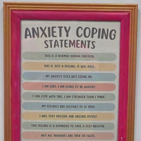 Anxiety Coping Statements item