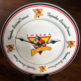 Original Scarecrows Logo Plate Clock item