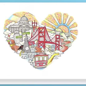 "My Heart 'Welcome Home'" – Art Print & Cards Set item