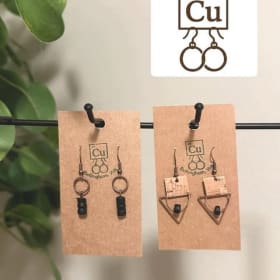 Local handcrafterd Earings and Ceramic Bowl item